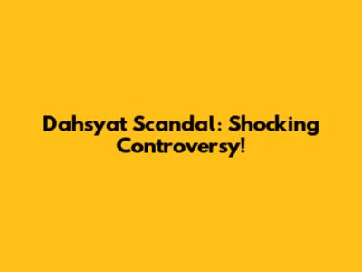 Dahsyat Scandal: Shocking Controversy!