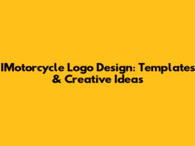 IMotorcycle Logo Design: Templates & Creative Ideas