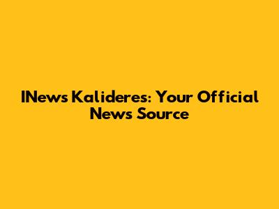 INews Kalideres: Your Official News Source