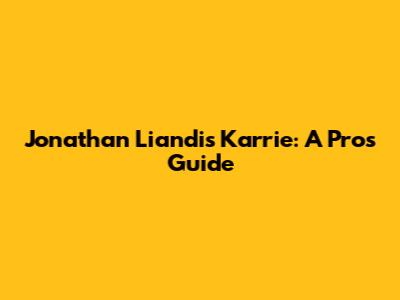Jonathan Liandi's Karrie: A Pro's Guide