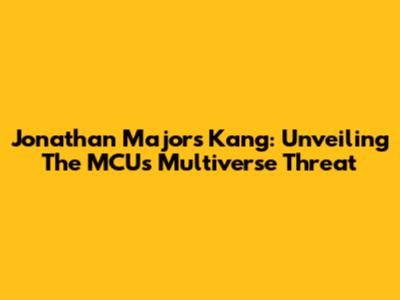 Jonathan Majors' Kang: Unveiling The MCU's Multiverse Threat