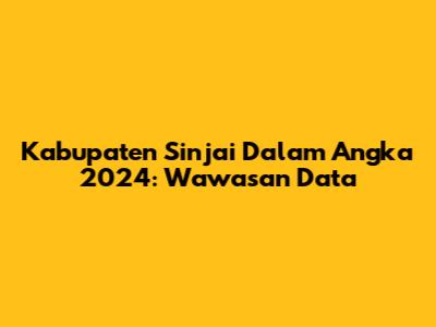 Kabupaten Sinjai Dalam Angka 2024: Wawasan Data