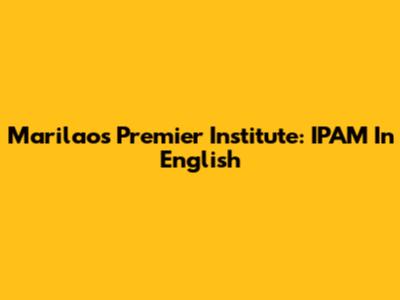 Marilao's Premier Institute: IPAM In English
