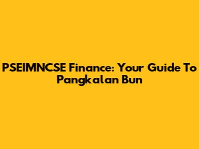 PSEIMNCSE Finance: Your Guide To Pangkalan Bun