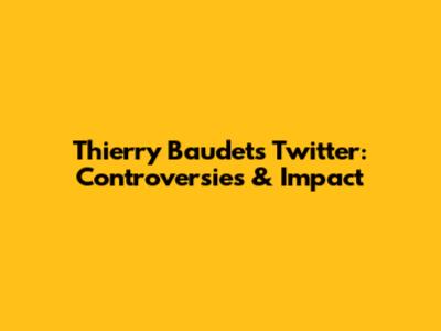 Thierry Baudet's Twitter: Controversies & Impact